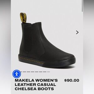 Dr. Martens Makela Women's Leather Casual Chelsea Boots Discontinued